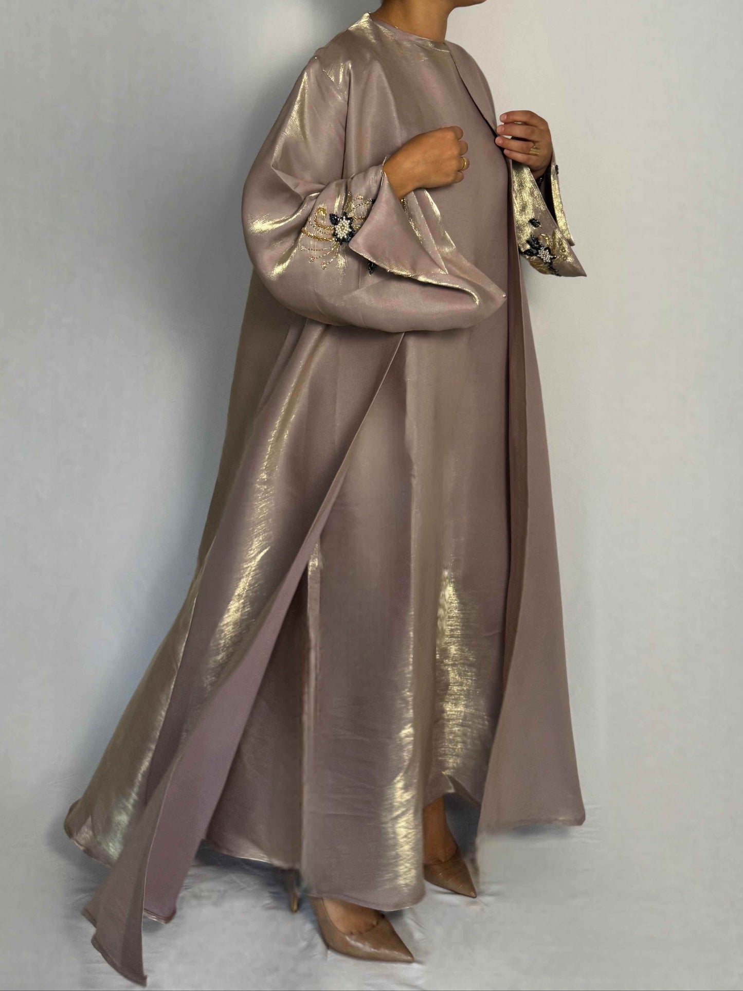 Abaya Set NOUR - Lueur d'Aurore
