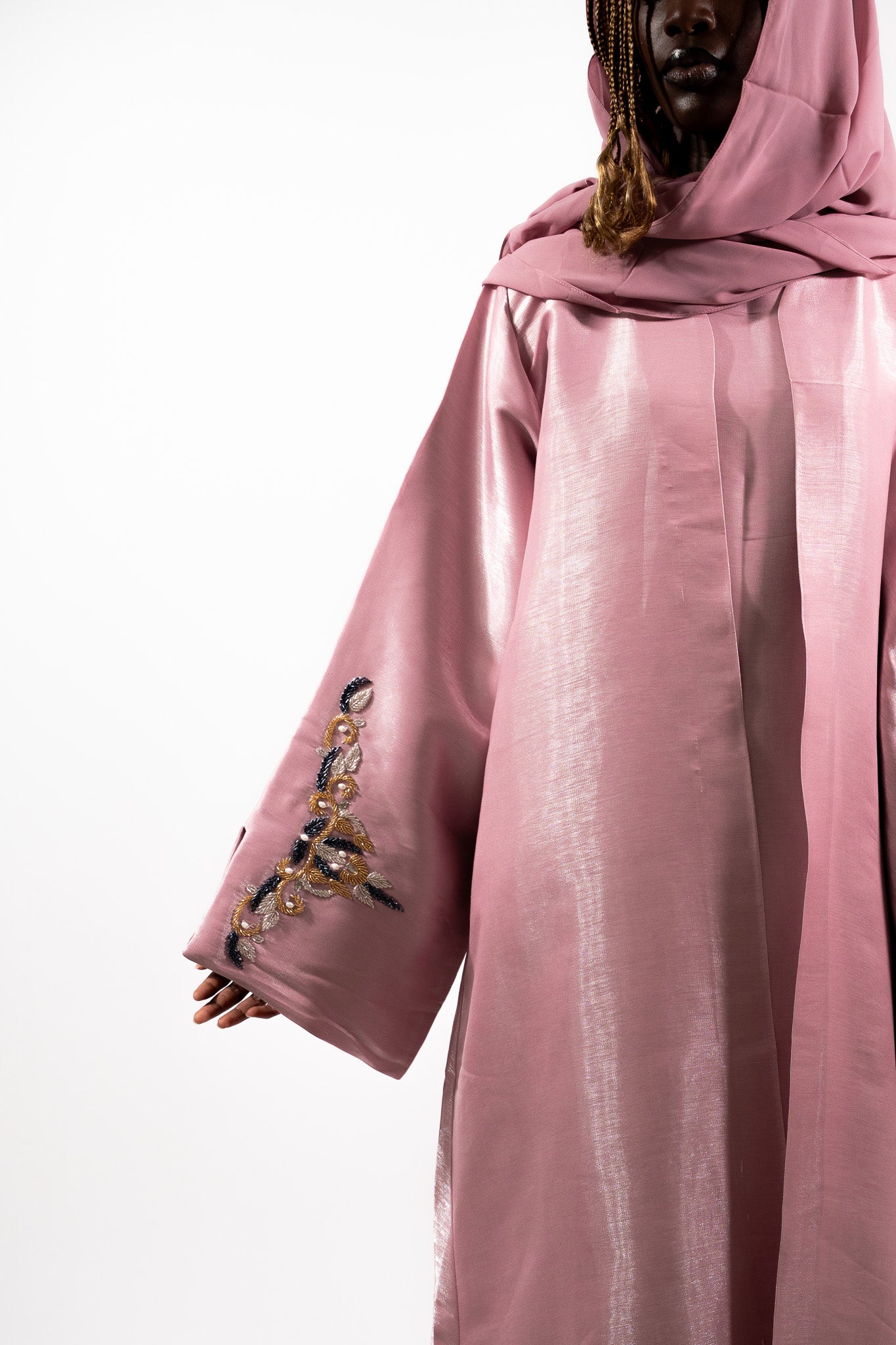 Sabah-Ensemble (Abaya, Unterkleid, Schleier) – Morgendämmerung