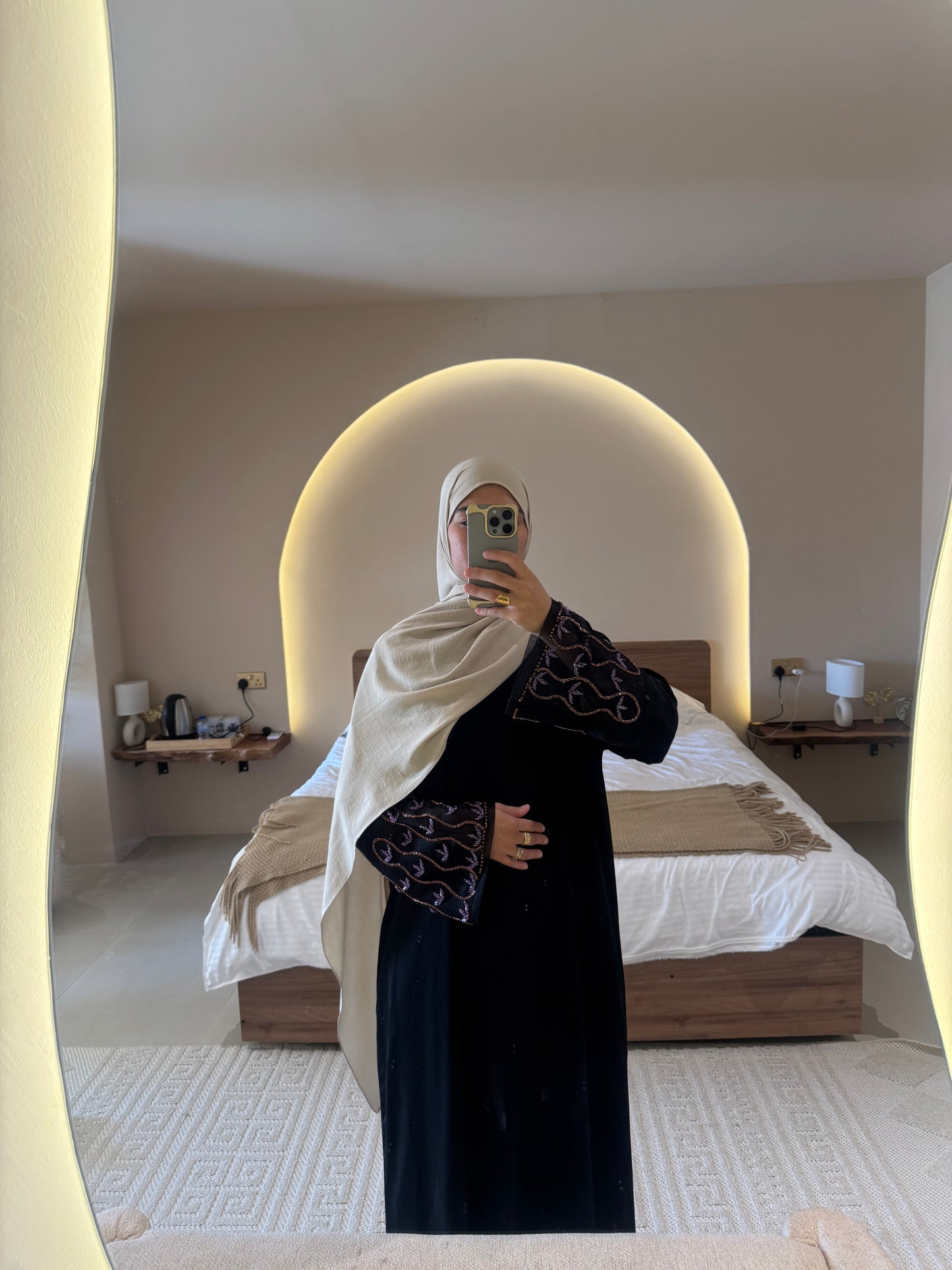 Abaya LEILA - Poème floral