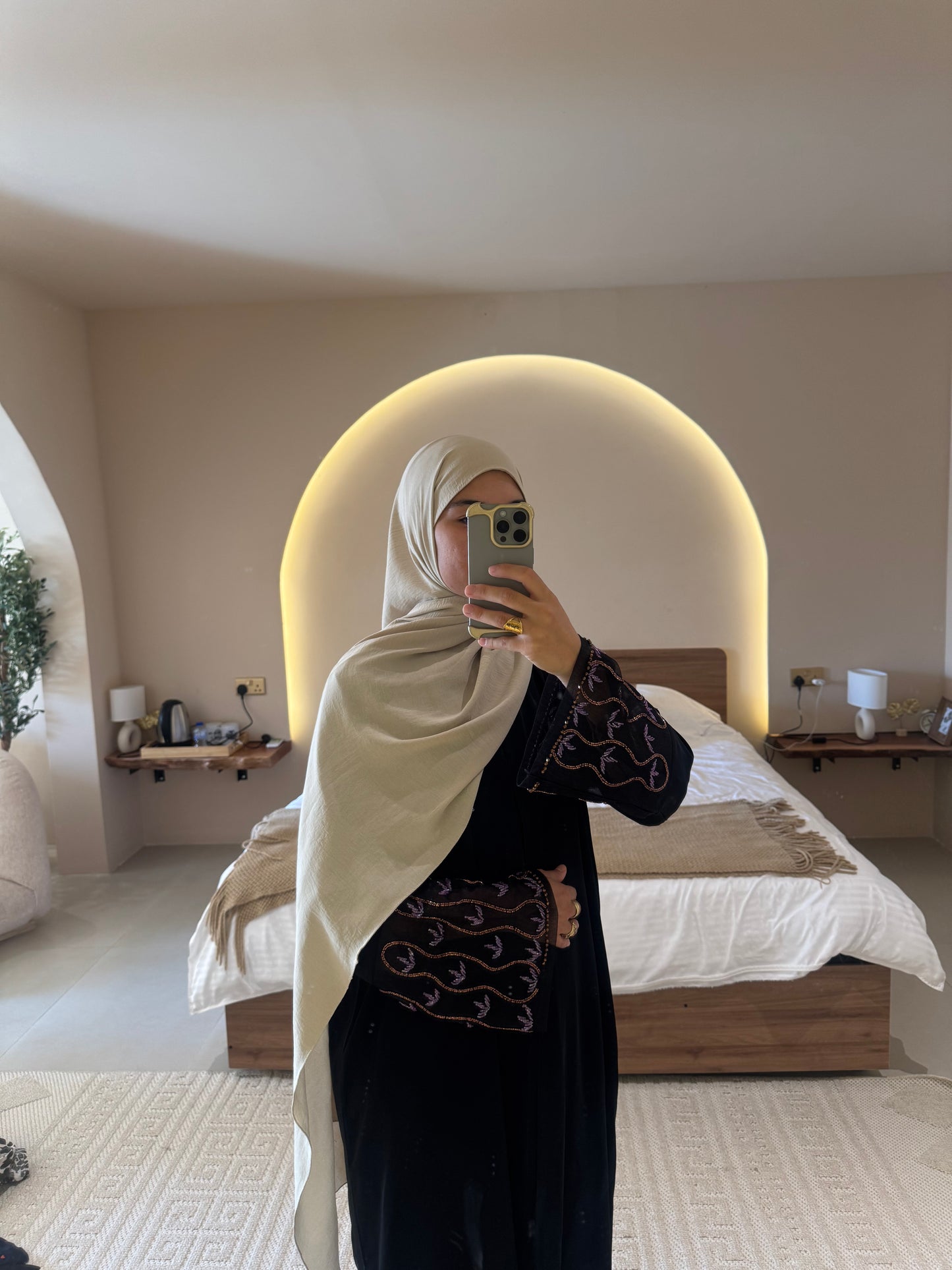 Abaya LEILA - Poème floral